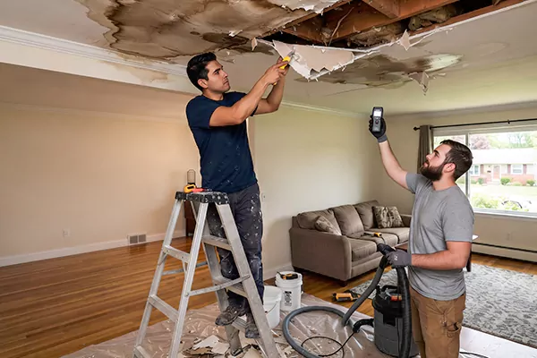 Ceiling Water Damage Restoration La Verne