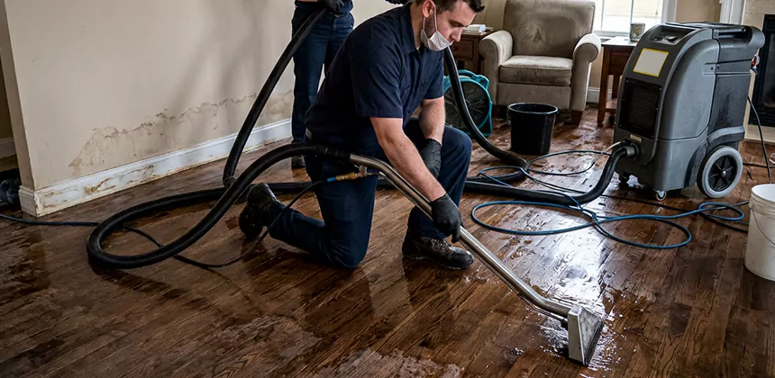 Hardwood Floor Water Extraction in La Verne